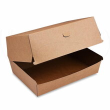 Box na burger PLUS nepremastiteľný KRAFT 19,5 x13,5 x 10 cm (50ks)
