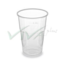 Pohár PP 250ml priehľadný (Ø 78 mm) (50ks) na horúce nápoje