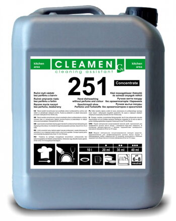 CLEAMEN 251 5L ručné umývanie riadu PROFI