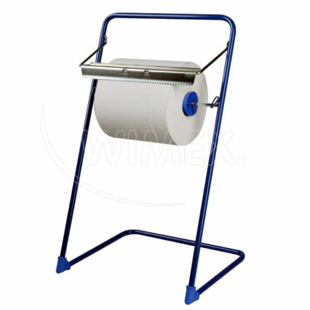 Držiak na priemyselné utierky stojanový modrý