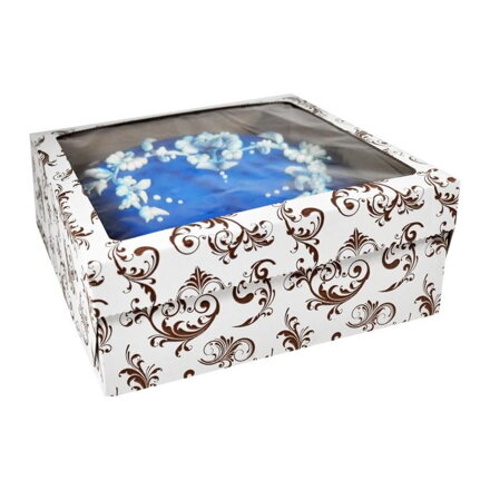 Krabica s okienkom 19x19x10cm (25ks) Biela