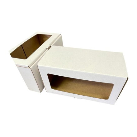 Krabica s okienkom 20x10x10cm (25ks) Biela