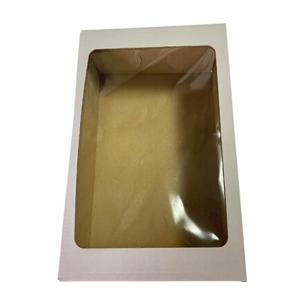 Krabica s okienkom 28x18x10cm (25ks) Biela