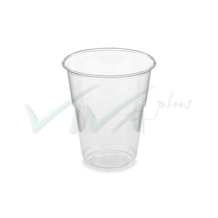 Pohár (PLA) BIO priehľadný Ø 84mm, 300ml (50ks)