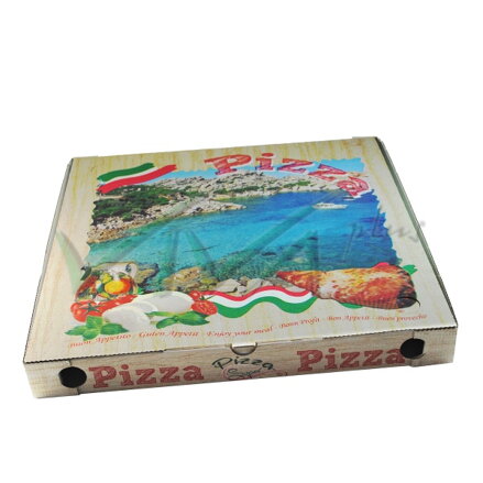 Krabica na pizzu z vlnitej lepenky 50 x 50 x 5 cm (100ks)typ 4