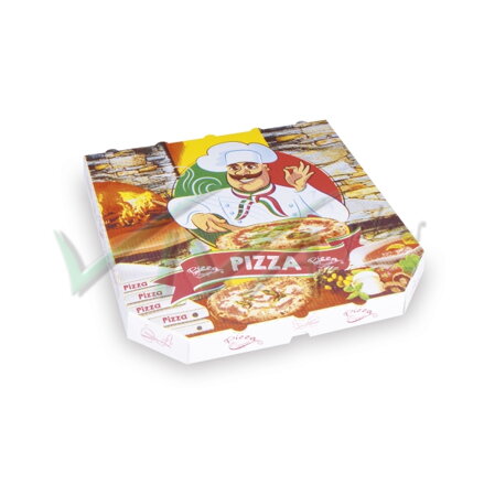 Krabica na pizzu z vlnitej lepenky 30 x 30 x 3 cm (100ks)typ 6