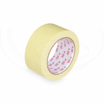 Lepiaca páska krepová žltá 50mm x 50m (1ks)