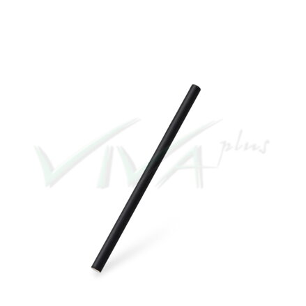 Slamka papierová čierna JUMBO Ø8mm x 15cm (100ks)