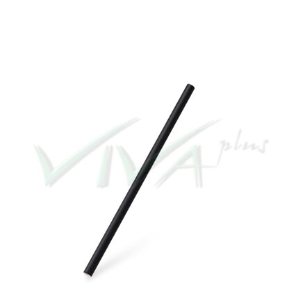 Slamka papierová čierna JUMBO Ø8mm x 20cm (100ks)
