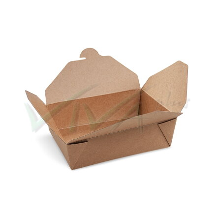 Food box nepremastitelný kraft (M)150 x 120 x 48 mm 1000ml (50ks)