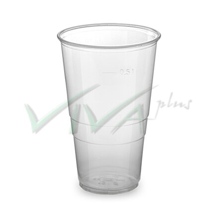 Pohár PP 500ml priehľadný  (Ø 95 mm) (50ks)