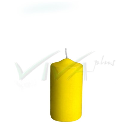 Sviečka valcová Ø 40 x 80 mm žltá, 10 h. [4 ks]