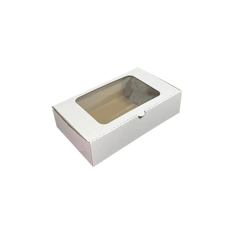 Krabica s okienkom 27x13,5x7,5cm (25ks) Biela