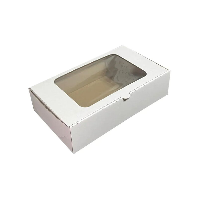 Krabica s okienkom 31x17,5x7,5cm (25ks) Biela