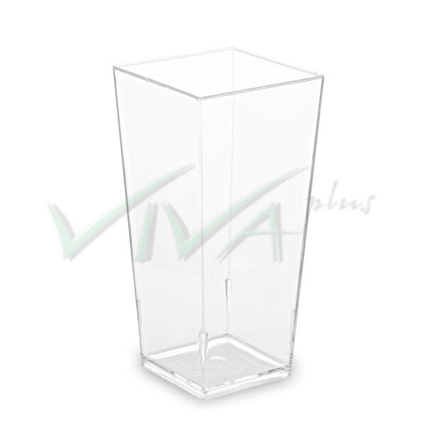 Fingerfood pohárik hranatý, číry 4 x 4 x 8,2 cm - 85 ml [40 ks]