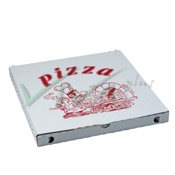 Krabica na pizzu z vlnitej lepenky 34 x 34 x 3 cm (100ks)typ 4