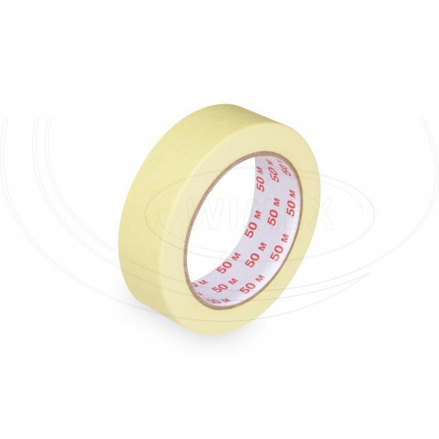 Lepiaca páska krepová žltá 30mm x 50m (1ks)