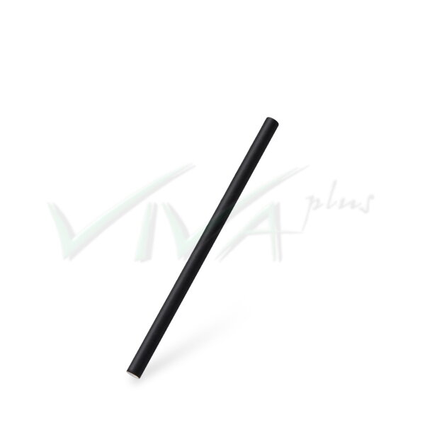 Slamka papierová čierna JUMBO Ø8mm x 15cm (100ks)