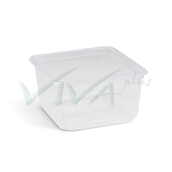 Vanička (PP) Quadroboxx priehľadná 115 x 115 x 61mm 500ml (50ks)
