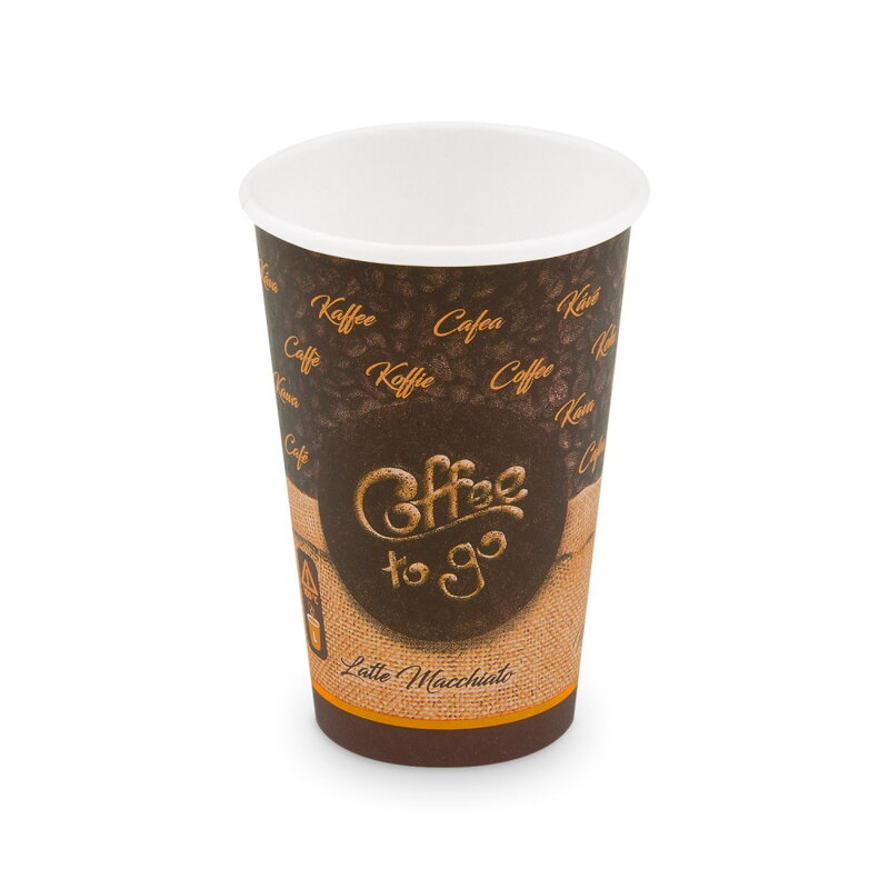 Pohár papierový "coffee to go" 330ml,L(Ø 80mm)(50ks)