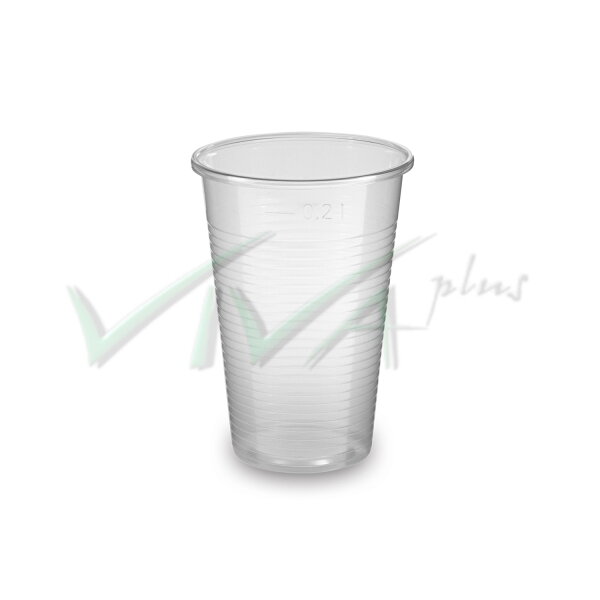 Pohár PP 200ml transparentný (Ø 70mm) (100ks)