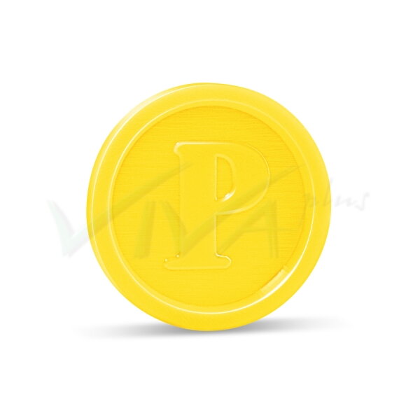 Žetón žltý (PS) Ø 23 mm (100ks)