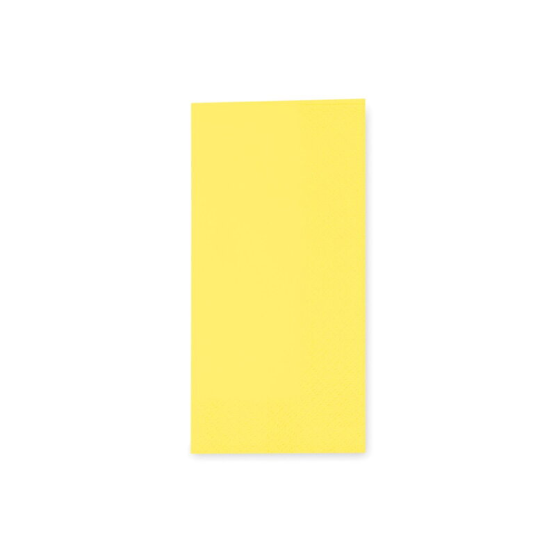 Obrúsok 1/8 skladané 3vrstvý žltý 33x33cm(250ks)