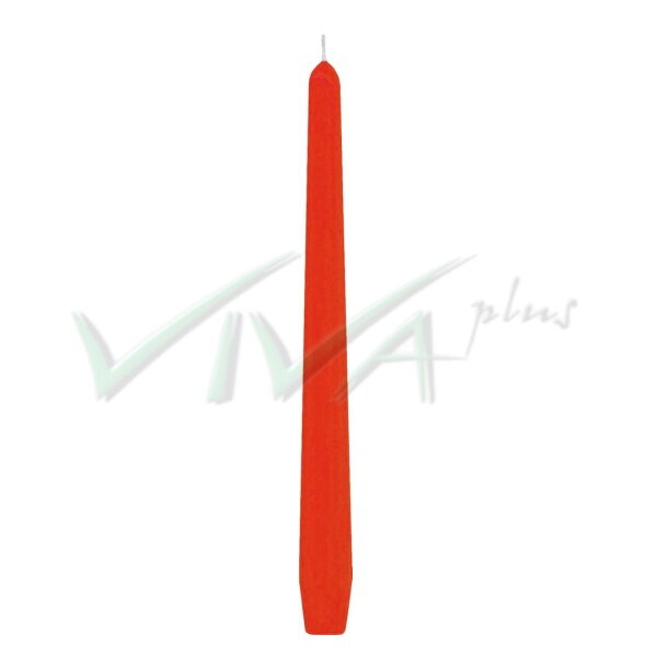 Sviečka kónická Ø 23,5 x 245 mm oranžová, 8 h. [10 ks]