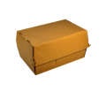 Krabica na hamburger pap.19x13x11cm vlnitá lepenka (100ks)+obloha HNEDÉ