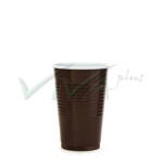 Pohár kávový PP 200ml hnedobiely (Ø 70 mm) (100ks) na horúce nápoje